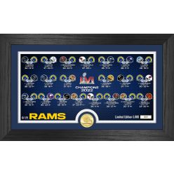 Los Angeles Rams SB 56 Match Up Bronze Coin Panoramic Photo Mint