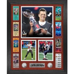 Tom Brady 7 Time Super Bowl Champ Ticket Photo Mint
