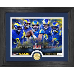 Los Angeles Rams Super Bowl 56 Champions Team Force Bronze Coin Photo Mint