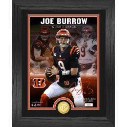 Joe Burrow Bronze Coin Signature Photo Mint