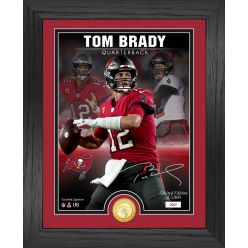 Tom Brady Bronze Coin Signature Photo Mint