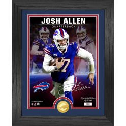 Josh Allen Bronze Coin Signature Photo Mint