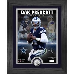 Dak Prescott Silver Coin Signature Photo Mint