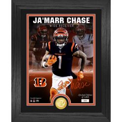 JaMarr Chase Signature Bronze Coin Signature Photo Mint