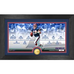 Jim Kelly Bills Career Timeline Bronze Coin Photo Pano Mint