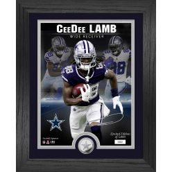 CeeDee Lamb Silver Coin Signature Photo Mint