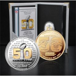 Super Bowl 50 Official Two-Tone Flip Coin
