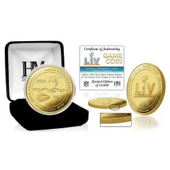 Kansas City Chiefs vs Tampa Bay Buccaneers Super Bowl 55 Gold Flip Coin
