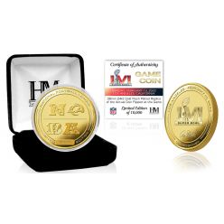 Bengals vs Rams Super Bowl LVI Gold Flip Coin