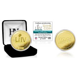 Super Bowl 54 Gold Flip Coin Chiefs vs 49ers
