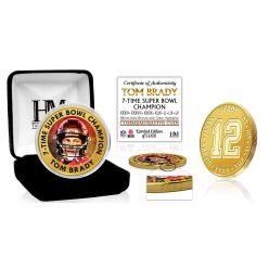 Tom Brady 7-Time Super Bowl Champ Bronze Mint Coin