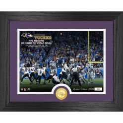 Justin Tucker 66 Yard Game Winning Field Goal Bronze Coin Photo Mint
